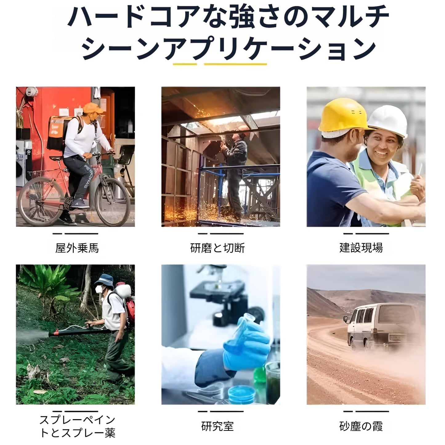 防塵ゴーグル 火山灰 防塵防風防曇マスク 工事現場/溶接/実験室兼用 眼鏡併用可能 ポリカーボネート強化レンズ 軽量 花粉粉塵完全遮断