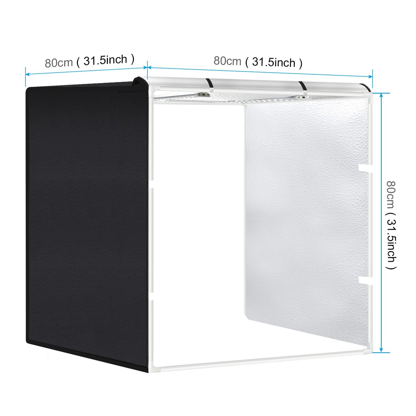 【40cm】【60cm】【80cm】PULUZ 撮影ボックス 40*40*40cm撮影キット 調光可能 簡易スタジオ 背景6枚 2400LM 64PCS 5500K超高輝度LEDライト2本付き ディフューザー1枚 物撮り用ボックス 撮影ブース40cm 簡易撮影スタジオ 組立簡単 俯瞰撮影 ポータブル折り畳み式照明ボックス (撮影ボックス40cm)