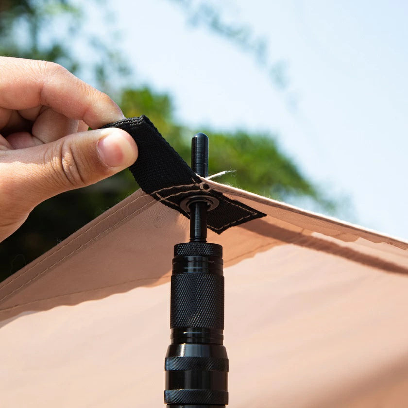 DOBEN テントポール 軽量 カーボン製テントポール 2本セット タープポール 無段階調節 240cm