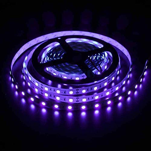 ブラックライト 紫外線 USB式 DC5V 切断可能 2m 60LEDs/m SMD5050 LEDテープライト ボディペイント パーティー ハロウィン 飾り UVライト 395~415nm【非防水】