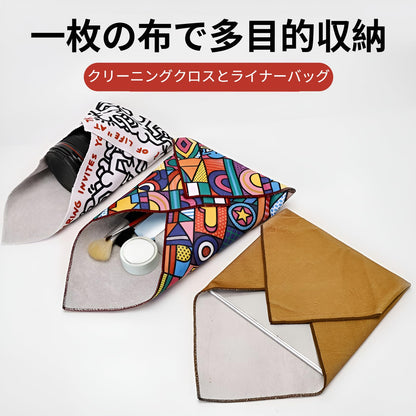 ラッピングクロス くっつくクロス 自由に包めるカメラレンズ保護用 化粧品/お弁当にも 3サイズ展開 高強度素材 巻くだけ簡単 ランチバッグお弁当袋 ビアサーモラップ 保冷風呂敷 おしゃれで便利 旅行/家庭用