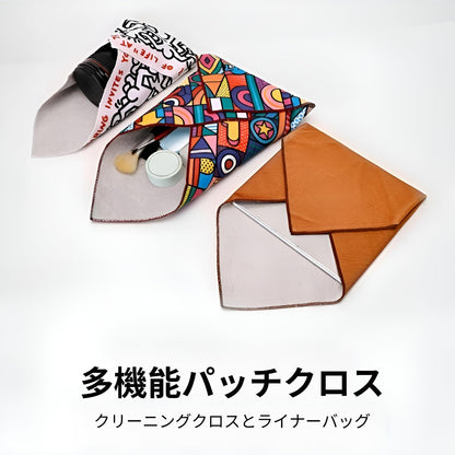 ラッピングクロス くっつくクロス 自由に包めるカメラレンズ保護用 化粧品/お弁当にも 3サイズ展開 高強度素材 巻くだけ簡単 ランチバッグお弁当袋 ビアサーモラップ 保冷風呂敷 おしゃれで便利 旅行/家庭用