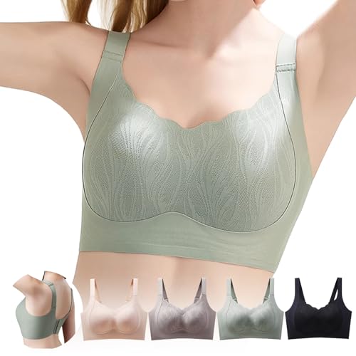 シームレスブラ 垂れ乳防止【安定感UP・強いサポート力】脇高設計 揺れない 締め付け感ない 盛れ寄せ 垂れ乳防止に効果