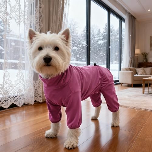 犬のパジャマ ロンパース つなぎ 秋冬 イタグレ服 吸湿 発熱 抗菌 防臭 厚手ドッグパジャマ ペット服ドッグウェア パーカー 犬用コスチューム 猫服 可愛い 洋服 柔らかい 防寒 保温 人気 着脱簡単