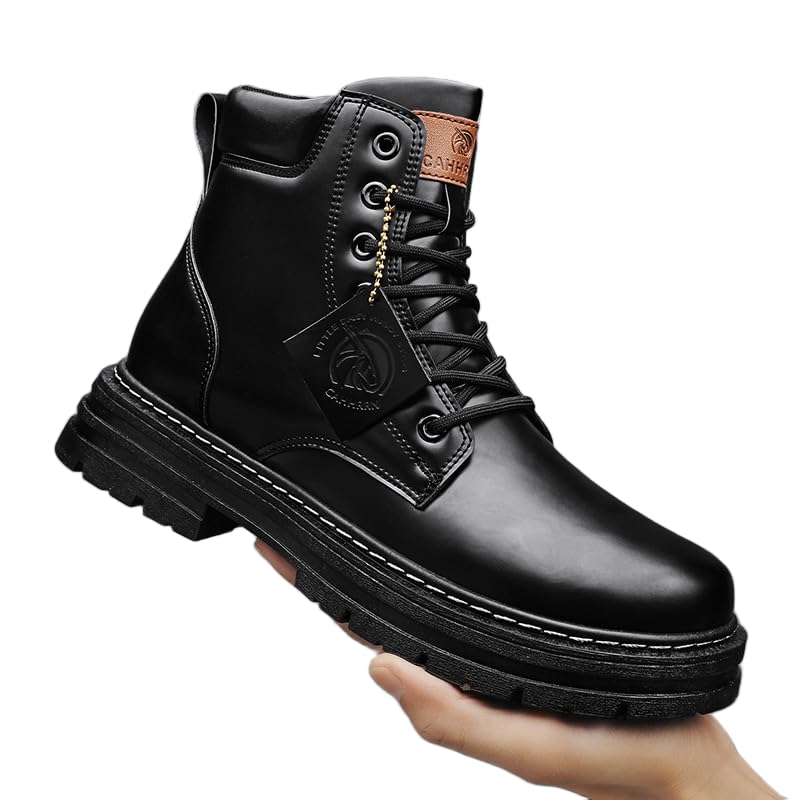 メンズ ハイカット ワークブーツ レザーブーツ メンズ ハイブーツ レザーブーツ 防水 編み上げブーツ メンズ エンジニアブーツ 厚底ブーツ