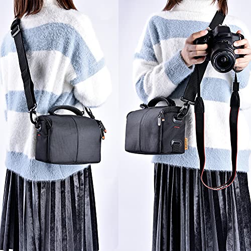 一眼レフカメラバッグ ミラーレスカメラ デジカメ一眼レフカメラケース アウトドア Sサイズ ナイロン素材防水