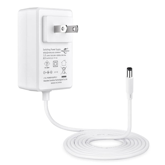 ACアダプター 12v 3A DC 入力電圧AC100-240V 最大出力36W センタープラス 外径5.5mm×内径2.1mm 保護機能付き スイッチング式 電源