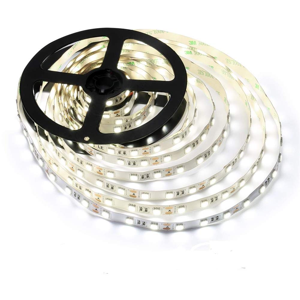 ledテープライト 5m 12v 電球色 幅10mm smd5050 60LEDs/m テープライト led 間接照明 高輝度 切断可能 両面テープ 取付簡単 寝室/車/お部屋 diy 飾り