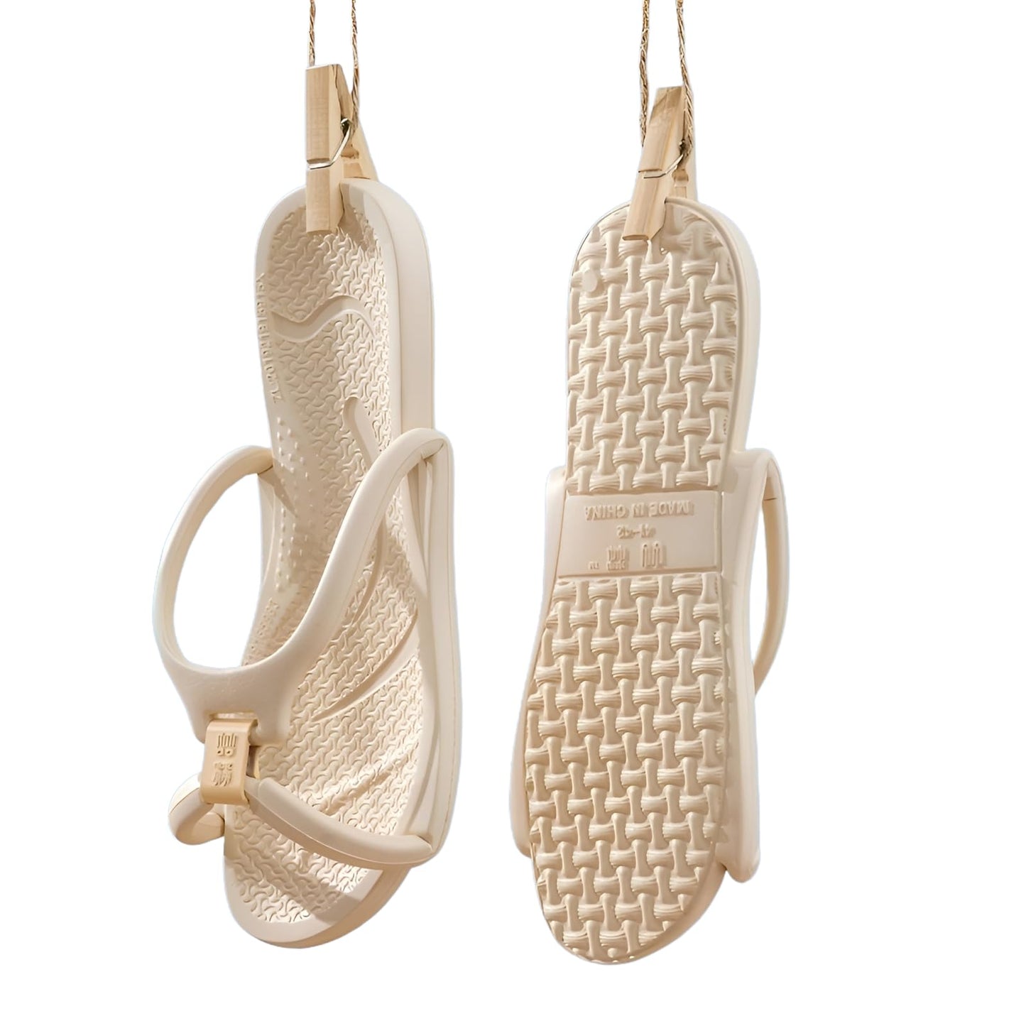 折りたたみサンダル 旅行用 防滑設計 メンズ/レディース兼用 超軽量 コンパクト収納 浴室/ビーチ/出張対応 非発泡素材