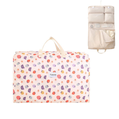 7イン1多機能旅行収納バッグ トラベルポーチ 吊り下げ 旅行 ポーチ 大開口設計 可視メッシュ+分類アイコン付き 210Dポリエステル製