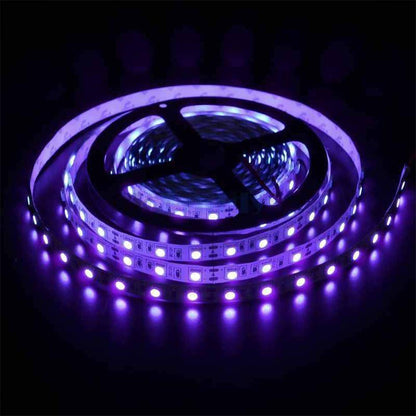ブラックライト 紫外線 USB式 DC5V 切断可能 2m 60LEDs/m SMD5050 LEDテープライト ボディペイント パーティー ハロウィン 飾り UVライト 395~415nm【非防水】
