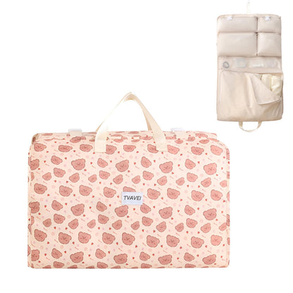 7イン1多機能旅行収納バッグ トラベルポーチ 吊り下げ 旅行 ポーチ 大開口設計 可視メッシュ+分類アイコン付き 210Dポリエステル製