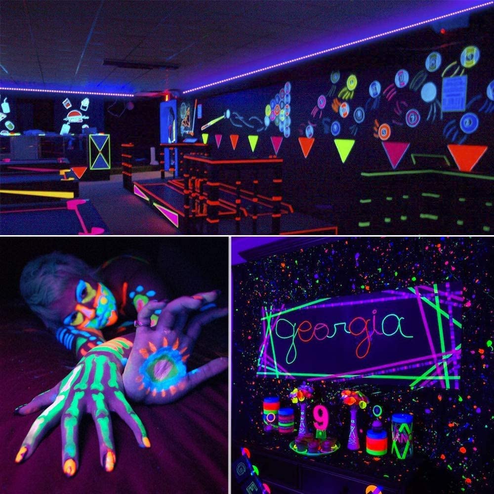 ブラックライト 紫外線 USB式 DC5V 切断可能 2m 60LEDs/m SMD5050 LEDテープライト ボディペイント パーティー ハロウィン 飾り UVライト 395~415nm【非防水】