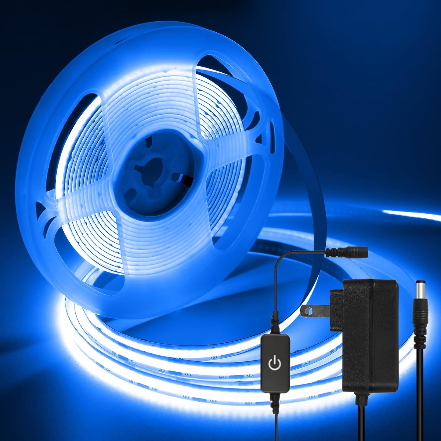 ledテープライト 10m 24v テープライト 昼光色 高輝度 CRI93+ 幅8mm 調光器付き 両面テープ 間接照明 切断可能 320LEDs/m