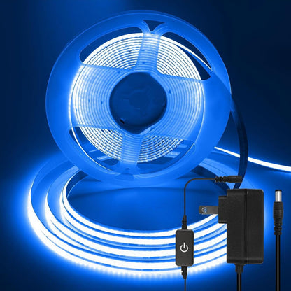 ledテープライト COB 高密度 usb給電 2m テープ照明 10段階調光 320LEDs/m カット可能 両面テープ設置 高輝度 テープライト ブルー