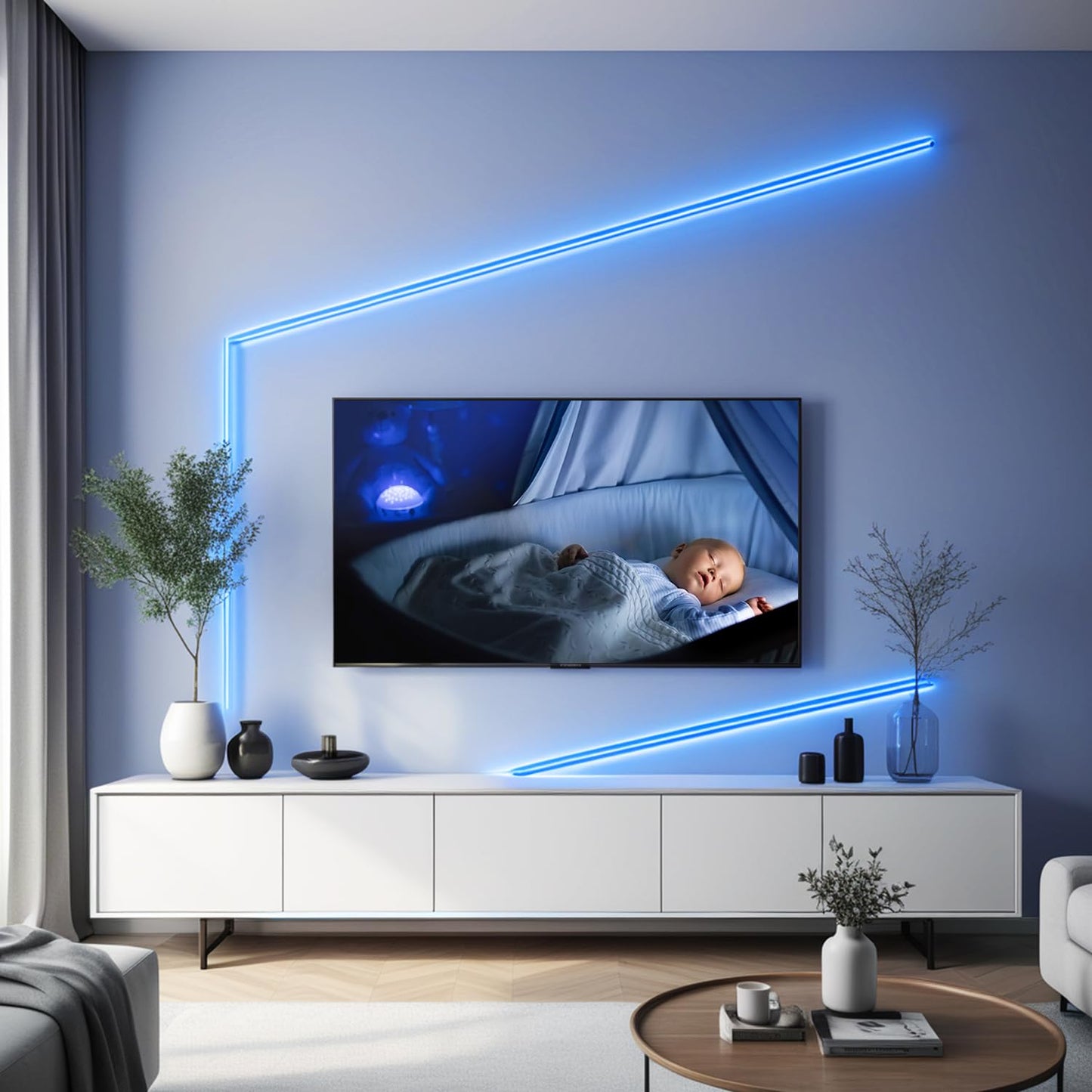 ledテープライト 10m 24v テープライト 昼光色 高輝度 CRI93+ 幅8mm 調光器付き 両面テープ 間接照明 切断可能 320LEDs/m