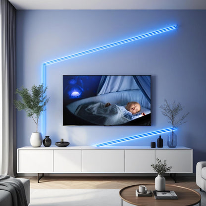 ledテープライト 10m 24v テープライト 昼光色 高輝度 CRI93+ 幅8mm 調光器付き 両面テープ 間接照明 切断可能 320LEDs/m