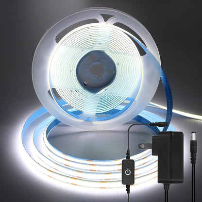 ledテープライト COB 高密度 usb給電 2m テープ照明 10段階調光 320LEDs/m カット可能 両面テープ設置 高輝度 テープライト ブルー