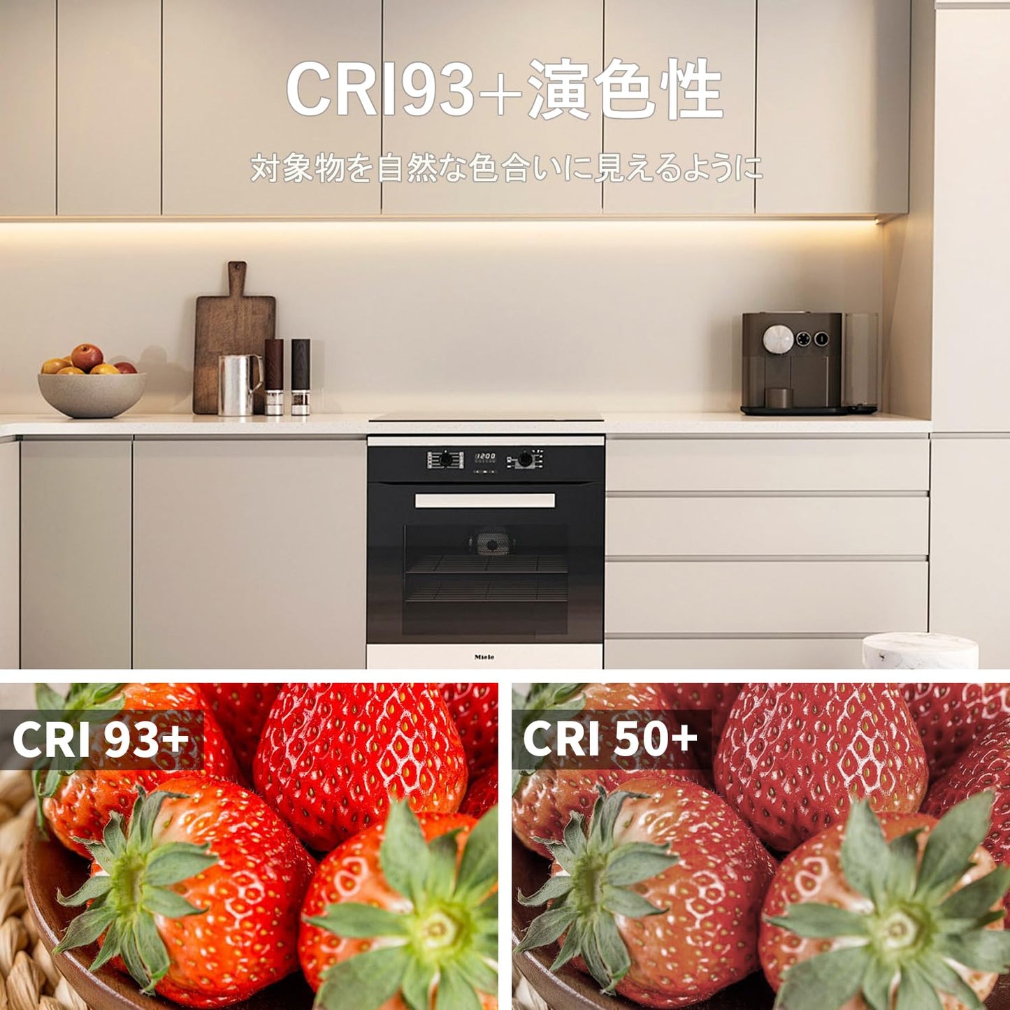 ledテープライト 10m 24V ブルー CRI93+ 高輝度 テープライト 間接照明 切断可能 取付簡単 非防水 寝室/お部屋/インドア/アウトドア 飾り DIY