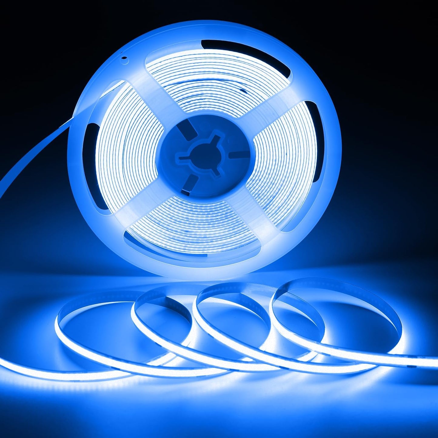 ledテープライト COB 高密度 usb給電 2m テープ照明 10段階調光 320LEDs/m カット可能 両面テープ設置 高輝度 テープライト ブルー