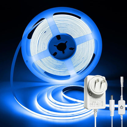 ledテープライト COB 高密度 usb給電 2m テープ照明 10段階調光 320LEDs/m カット可能 両面テープ設置 高輝度 テープライト ブルー