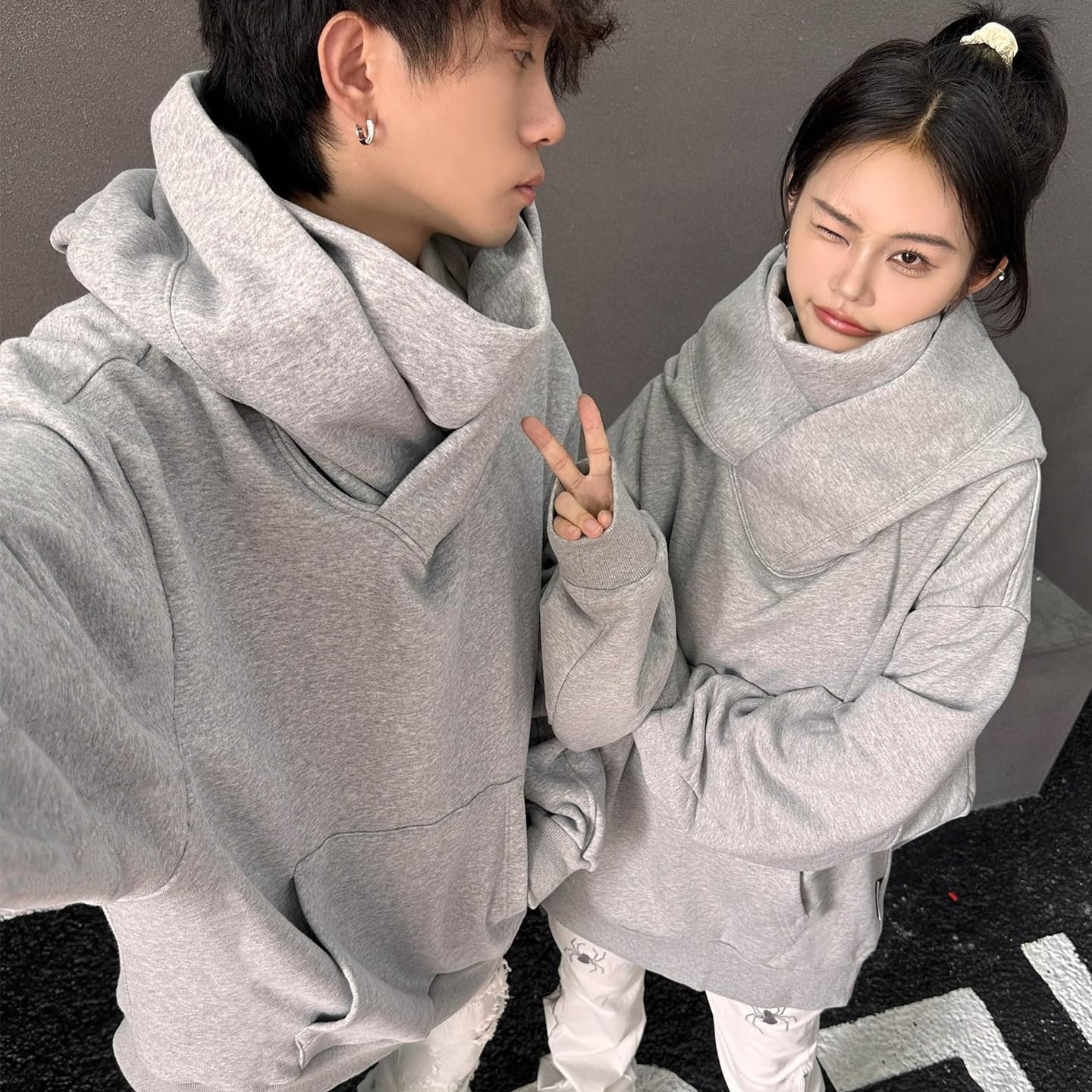 パーカー メンズ 裏起毛 アメリカンストリートパーカー  秋冬春3シーズン対応 裏起毛保温 ゆったり 男女兼用