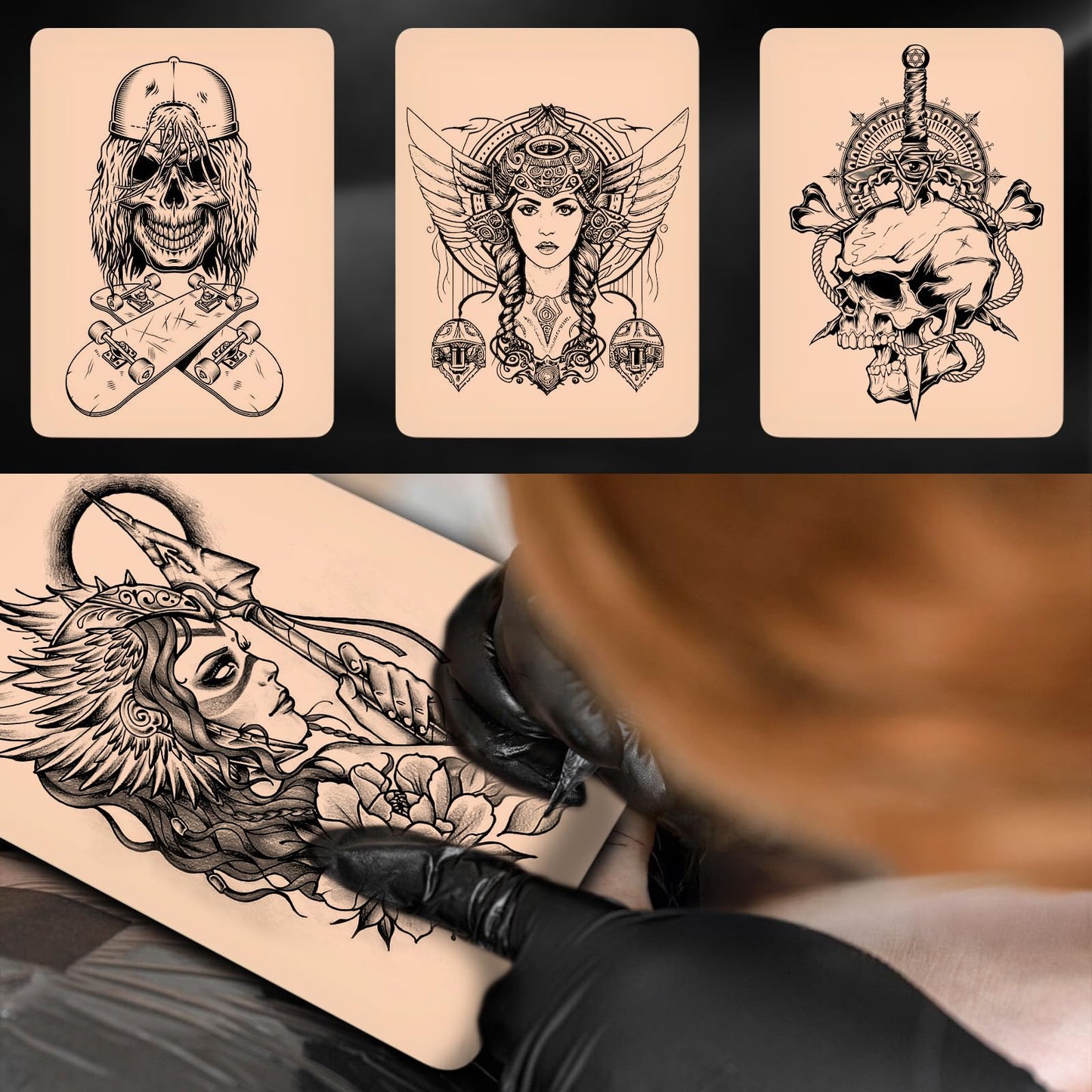 20ピース タトゥー練習用スキン 長さ20cm 幅15cm 厚さ3mm 厚手タトゥースキン練習キット 両面フェイクスキン 初心者 タトゥー タトゥー 練習用