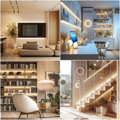 ledテープライト COB 高密度 usb給電 2m 3000K CRI>93 テープ照明 10段階調光 320LEDs/m カット可能 両面テープ設置 高輝度 テープライト