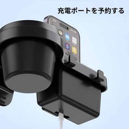 全車種対応窓サイドオーガナイザー 3in1機能 スマホ/ドリンク/小物収納 多機能携帯電話収納ボックス 窓ガラス隙間埋めオーガナイザー 吊り下げ 滑り止め設計 軽量 取り付け簡単 車内整理整頓 日本車/輸入車兼用