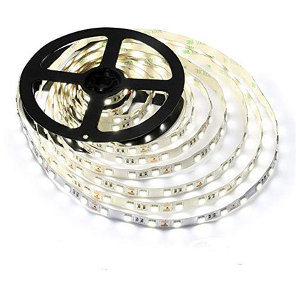 ledテープライト 5m 12v 電球色 幅10mm smd5050 60LEDs/m テープライト led 間接照明 高輝度 切断可能 両面テープ 取付簡単 寝室/車/お部屋 diy 飾り